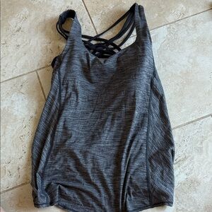 Lululemon Athletica Charcoal Strappy Tank Top
